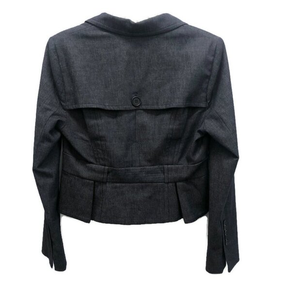 BCBGMaxazria Denim Stretch Twill Lined Blazer - Picture 2 of 2